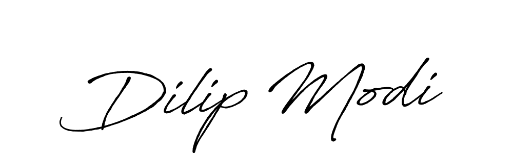 Dilip Modi stylish signature style. Best Handwritten Sign (Antro_Vectra_Bolder) for my name. Handwritten Signature Collection Ideas for my name Dilip Modi. Dilip Modi signature style 7 images and pictures png