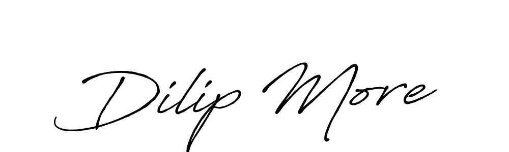 It looks lik you need a new signature style for name Dilip More. Design unique handwritten (Antro_Vectra_Bolder) signature with our free signature maker in just a few clicks. Dilip More signature style 7 images and pictures png