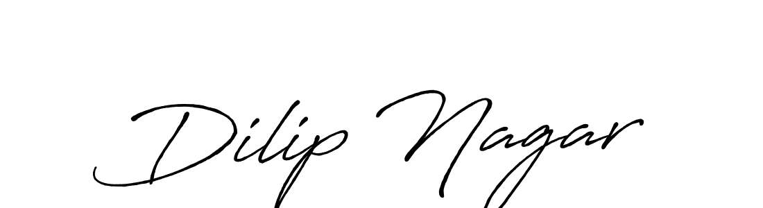 The best way (Antro_Vectra_Bolder) to make a short signature is to pick only two or three words in your name. The name Dilip Nagar include a total of six letters. For converting this name. Dilip Nagar signature style 7 images and pictures png