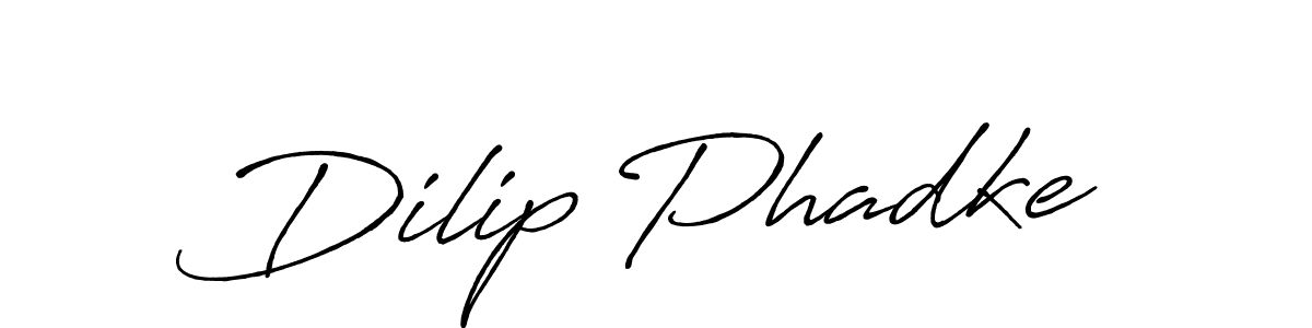 How to make Dilip Phadke signature? Antro_Vectra_Bolder is a professional autograph style. Create handwritten signature for Dilip Phadke name. Dilip Phadke signature style 7 images and pictures png