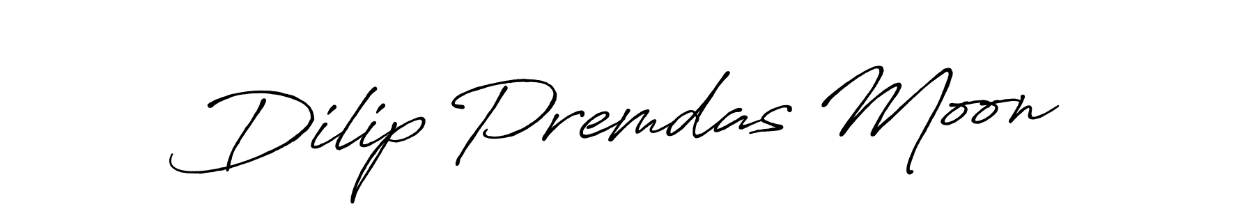 Make a beautiful signature design for name Dilip Premdas Moon. With this signature (Antro_Vectra_Bolder) style, you can create a handwritten signature for free. Dilip Premdas Moon signature style 7 images and pictures png