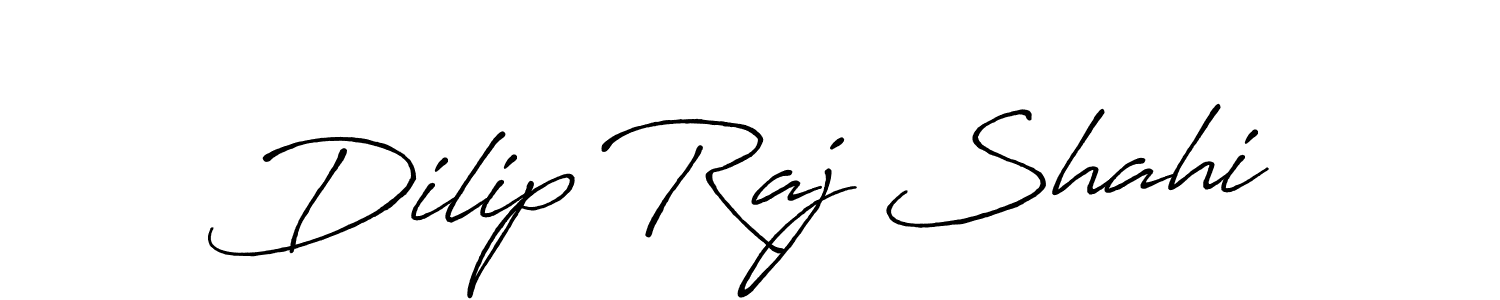 How to make Dilip Raj Shahi name signature. Use Antro_Vectra_Bolder style for creating short signs online. This is the latest handwritten sign. Dilip Raj Shahi signature style 7 images and pictures png