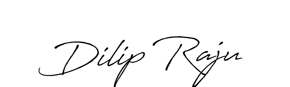 Create a beautiful signature design for name Dilip Raju. With this signature (Antro_Vectra_Bolder) fonts, you can make a handwritten signature for free. Dilip Raju signature style 7 images and pictures png