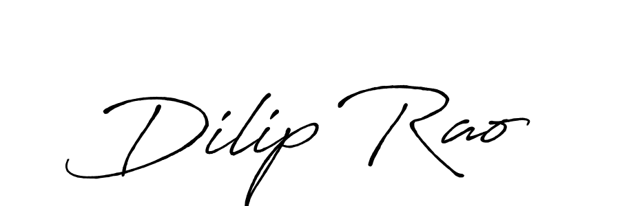 Design your own signature with our free online signature maker. With this signature software, you can create a handwritten (Antro_Vectra_Bolder) signature for name Dilip Rao. Dilip Rao signature style 7 images and pictures png