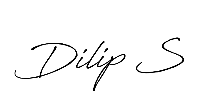 if you are searching for the best signature style for your name Dilip S. so please give up your signature search. here we have designed multiple signature styles  using Antro_Vectra_Bolder. Dilip S signature style 7 images and pictures png