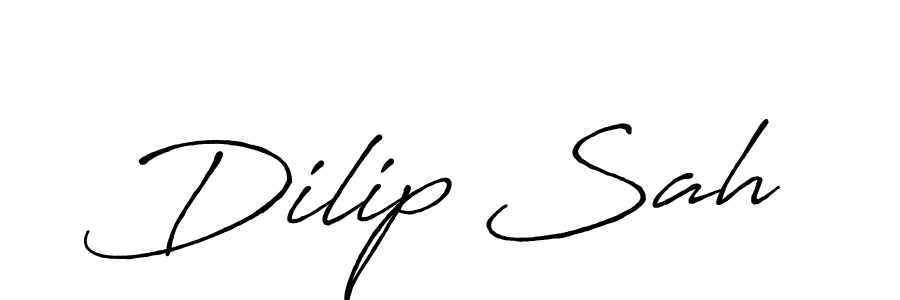 Create a beautiful signature design for name Dilip Sah. With this signature (Antro_Vectra_Bolder) fonts, you can make a handwritten signature for free. Dilip Sah signature style 7 images and pictures png