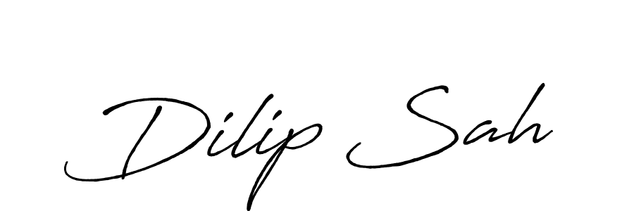 Create a beautiful signature design for name Dilip Sah. With this signature (Antro_Vectra_Bolder) fonts, you can make a handwritten signature for free. Dilip Sah signature style 7 images and pictures png