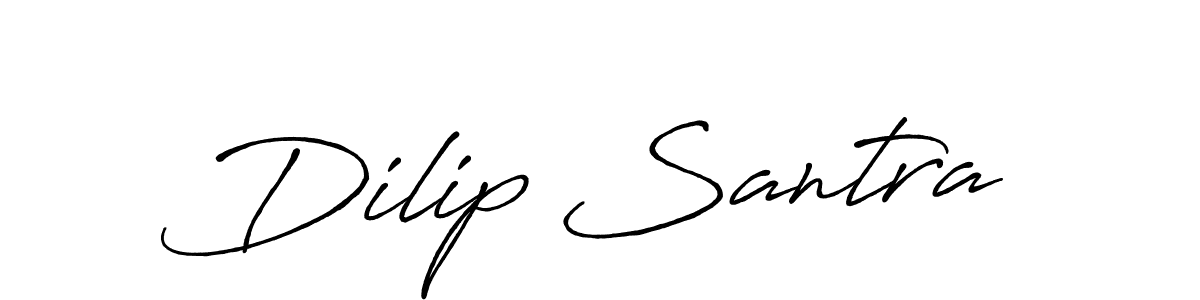 This is the best signature style for the Dilip Santra name. Also you like these signature font (Antro_Vectra_Bolder). Mix name signature. Dilip Santra signature style 7 images and pictures png