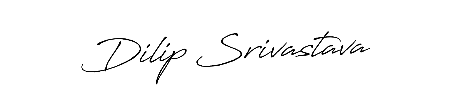 Antro_Vectra_Bolder is a professional signature style that is perfect for those who want to add a touch of class to their signature. It is also a great choice for those who want to make their signature more unique. Get Dilip Srivastava name to fancy signature for free. Dilip Srivastava signature style 7 images and pictures png