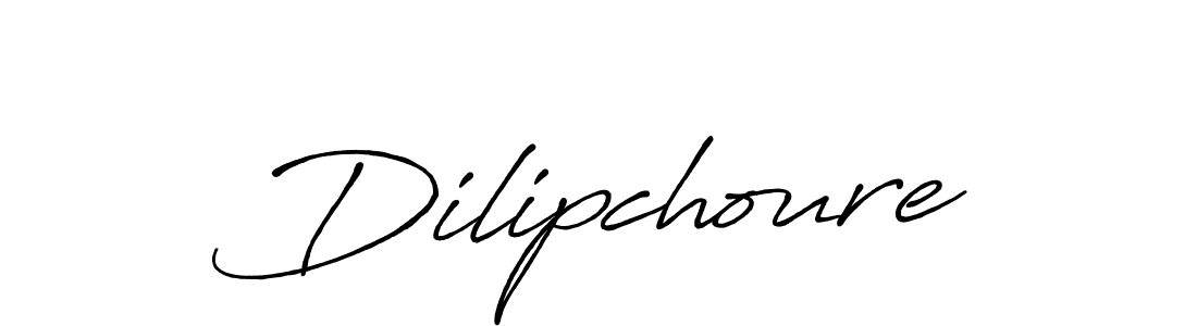 Create a beautiful signature design for name Dilipchoure. With this signature (Antro_Vectra_Bolder) fonts, you can make a handwritten signature for free. Dilipchoure signature style 7 images and pictures png