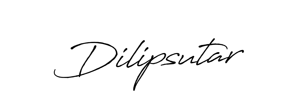 Create a beautiful signature design for name Dilipsutar. With this signature (Antro_Vectra_Bolder) fonts, you can make a handwritten signature for free. Dilipsutar signature style 7 images and pictures png