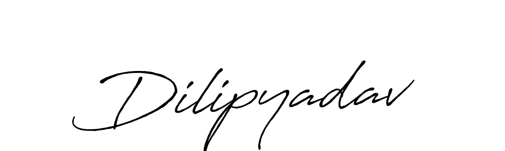 Design your own signature with our free online signature maker. With this signature software, you can create a handwritten (Antro_Vectra_Bolder) signature for name Dilipyadav. Dilipyadav signature style 7 images and pictures png