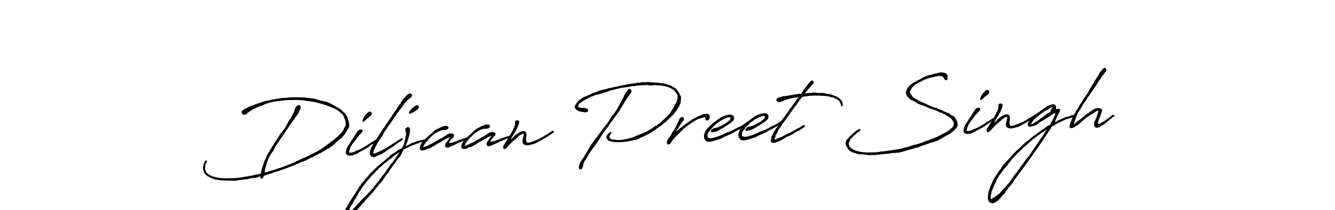 Use a signature maker to create a handwritten signature online. With this signature software, you can design (Antro_Vectra_Bolder) your own signature for name Diljaan Preet Singh. Diljaan Preet Singh signature style 7 images and pictures png