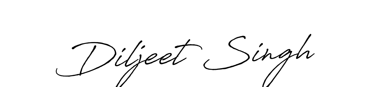 How to make Diljeet Singh signature? Antro_Vectra_Bolder is a professional autograph style. Create handwritten signature for Diljeet Singh name. Diljeet Singh signature style 7 images and pictures png