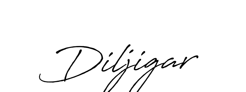 Use a signature maker to create a handwritten signature online. With this signature software, you can design (Antro_Vectra_Bolder) your own signature for name Diljigar. Diljigar signature style 7 images and pictures png