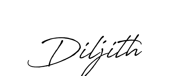 Design your own signature with our free online signature maker. With this signature software, you can create a handwritten (Antro_Vectra_Bolder) signature for name Diljith. Diljith signature style 7 images and pictures png