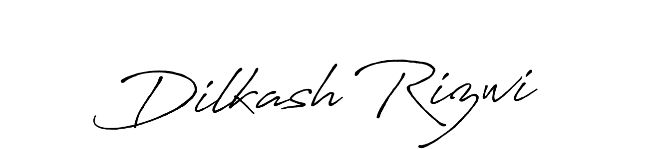 Dilkash Rizwi stylish signature style. Best Handwritten Sign (Antro_Vectra_Bolder) for my name. Handwritten Signature Collection Ideas for my name Dilkash Rizwi. Dilkash Rizwi signature style 7 images and pictures png