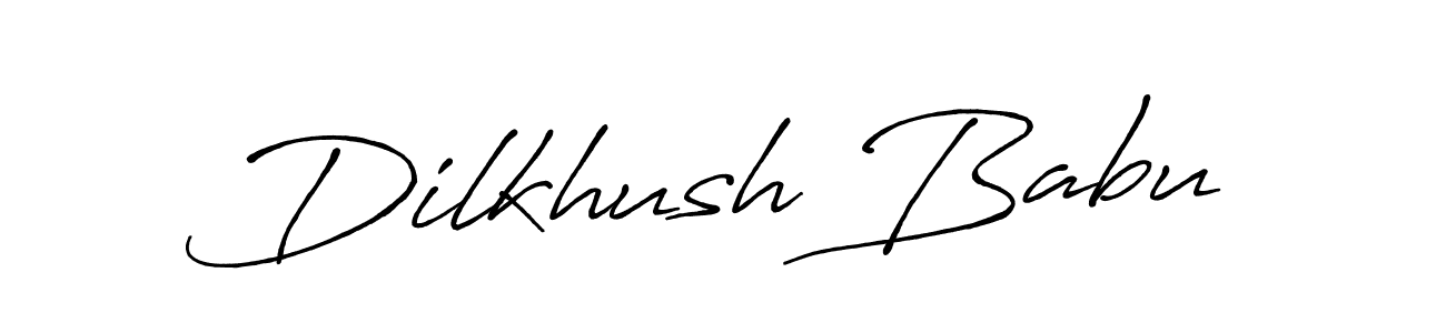 Design your own signature with our free online signature maker. With this signature software, you can create a handwritten (Antro_Vectra_Bolder) signature for name Dilkhush Babu. Dilkhush Babu signature style 7 images and pictures png