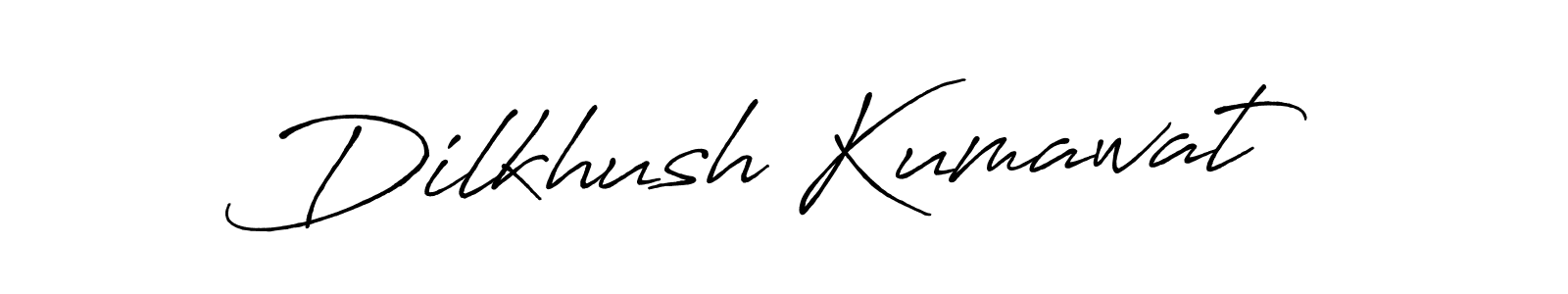 Also we have Dilkhush Kumawat name is the best signature style. Create professional handwritten signature collection using Antro_Vectra_Bolder autograph style. Dilkhush Kumawat signature style 7 images and pictures png