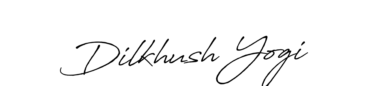 You should practise on your own different ways (Antro_Vectra_Bolder) to write your name (Dilkhush Yogi) in signature. don't let someone else do it for you. Dilkhush Yogi signature style 7 images and pictures png