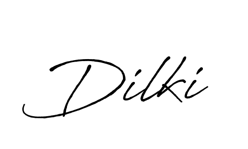 Make a beautiful signature design for name Dilki. With this signature (Antro_Vectra_Bolder) style, you can create a handwritten signature for free. Dilki signature style 7 images and pictures png