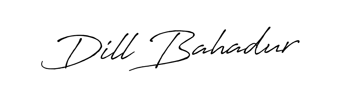 It looks lik you need a new signature style for name Dill Bahadur. Design unique handwritten (Antro_Vectra_Bolder) signature with our free signature maker in just a few clicks. Dill Bahadur signature style 7 images and pictures png