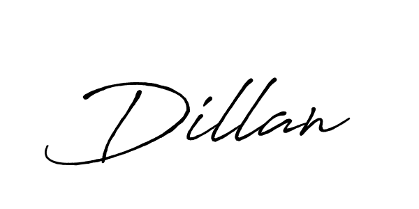 Make a beautiful signature design for name Dillan. With this signature (Antro_Vectra_Bolder) style, you can create a handwritten signature for free. Dillan signature style 7 images and pictures png