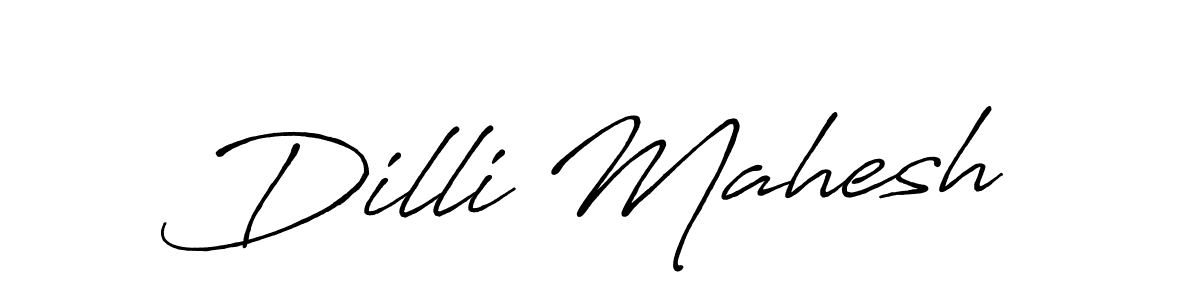 This is the best signature style for the Dilli Mahesh name. Also you like these signature font (Antro_Vectra_Bolder). Mix name signature. Dilli Mahesh signature style 7 images and pictures png
