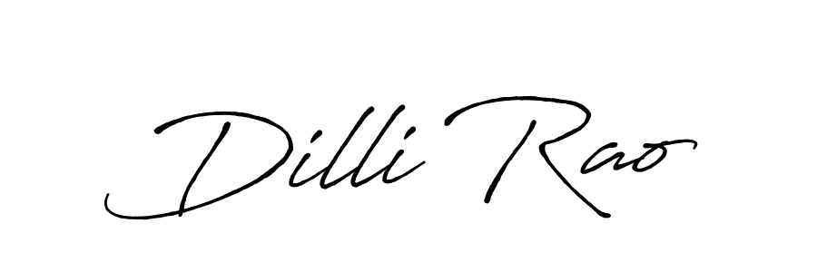Similarly Antro_Vectra_Bolder is the best handwritten signature design. Signature creator online .You can use it as an online autograph creator for name Dilli Rao. Dilli Rao signature style 7 images and pictures png