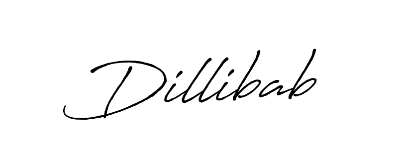 Design your own signature with our free online signature maker. With this signature software, you can create a handwritten (Antro_Vectra_Bolder) signature for name Dillibab. Dillibab signature style 7 images and pictures png