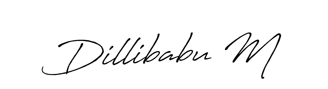 Best and Professional Signature Style for Dillibabu M. Antro_Vectra_Bolder Best Signature Style Collection. Dillibabu M signature style 7 images and pictures png