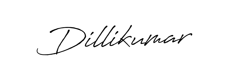 Make a beautiful signature design for name Dillikumar. With this signature (Antro_Vectra_Bolder) style, you can create a handwritten signature for free. Dillikumar signature style 7 images and pictures png