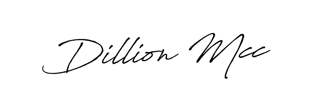 You should practise on your own different ways (Antro_Vectra_Bolder) to write your name (Dillion Mcc) in signature. don't let someone else do it for you. Dillion Mcc signature style 7 images and pictures png