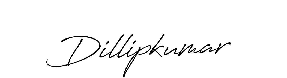 Design your own signature with our free online signature maker. With this signature software, you can create a handwritten (Antro_Vectra_Bolder) signature for name Dillipkumar. Dillipkumar signature style 7 images and pictures png