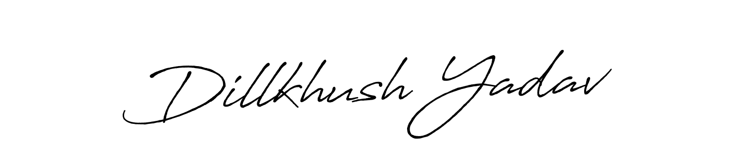 if you are searching for the best signature style for your name Dillkhush Yadav. so please give up your signature search. here we have designed multiple signature styles  using Antro_Vectra_Bolder. Dillkhush Yadav signature style 7 images and pictures png