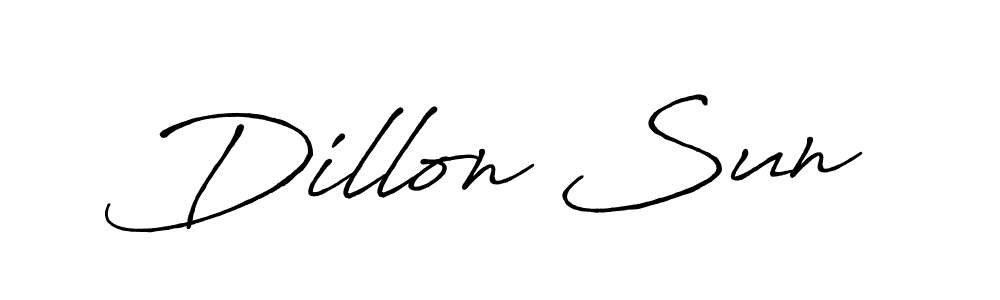 if you are searching for the best signature style for your name Dillon Sun. so please give up your signature search. here we have designed multiple signature styles  using Antro_Vectra_Bolder. Dillon Sun signature style 7 images and pictures png