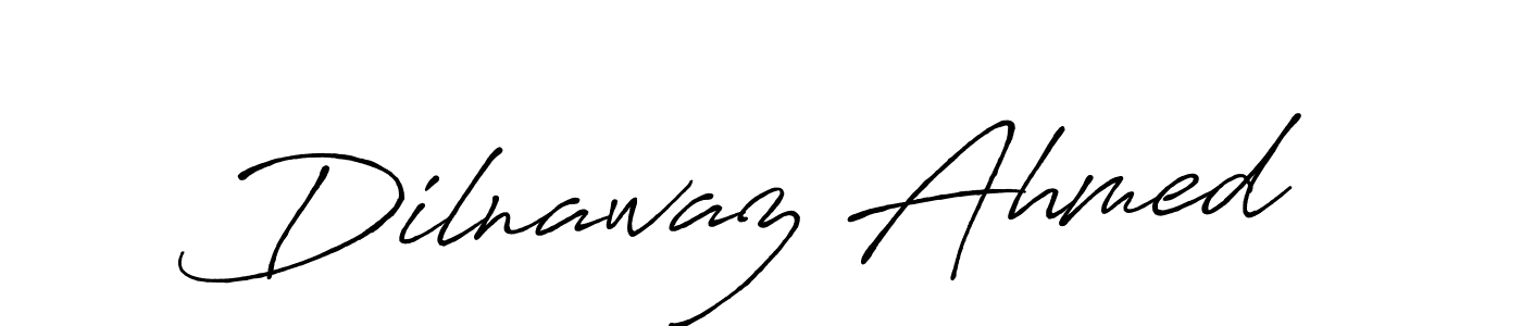 How to make Dilnawaz Ahmed name signature. Use Antro_Vectra_Bolder style for creating short signs online. This is the latest handwritten sign. Dilnawaz Ahmed signature style 7 images and pictures png