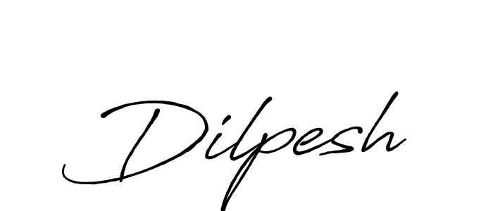 Design your own signature with our free online signature maker. With this signature software, you can create a handwritten (Antro_Vectra_Bolder) signature for name Dilpesh. Dilpesh signature style 7 images and pictures png