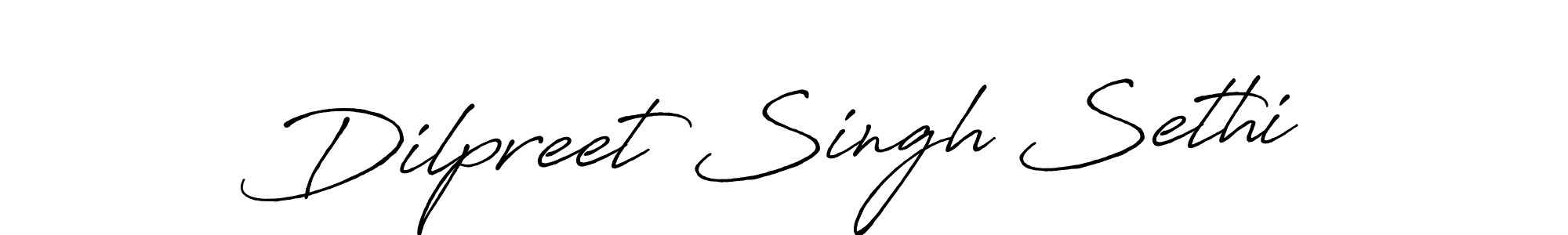 Make a short Dilpreet Singh Sethi signature style. Manage your documents anywhere anytime using Antro_Vectra_Bolder. Create and add eSignatures, submit forms, share and send files easily. Dilpreet Singh Sethi signature style 7 images and pictures png