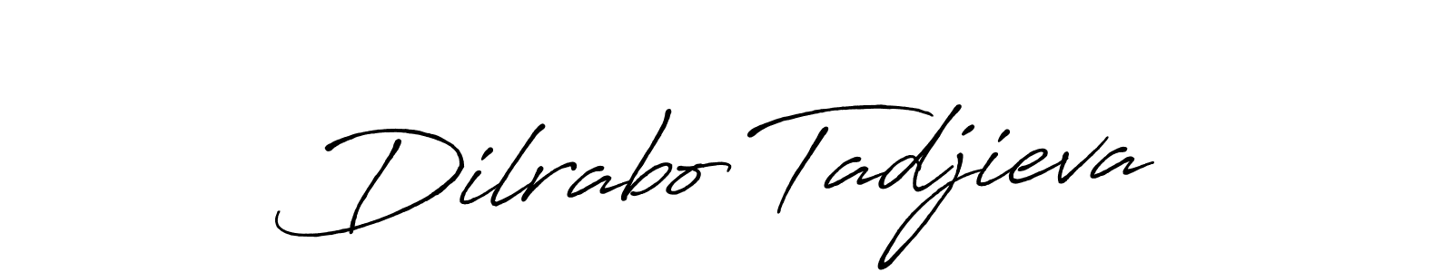 How to make Dilrabo Tadjieva signature? Antro_Vectra_Bolder is a professional autograph style. Create handwritten signature for Dilrabo Tadjieva name. Dilrabo Tadjieva signature style 7 images and pictures png