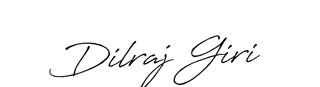 How to make Dilraj Giri name signature. Use Antro_Vectra_Bolder style for creating short signs online. This is the latest handwritten sign. Dilraj Giri signature style 7 images and pictures png