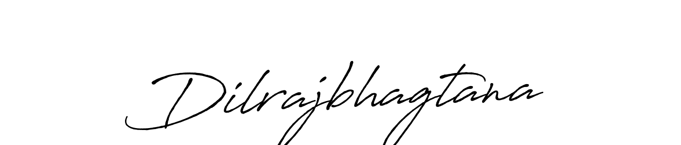 Make a beautiful signature design for name Dilrajbhagtana. With this signature (Antro_Vectra_Bolder) style, you can create a handwritten signature for free. Dilrajbhagtana signature style 7 images and pictures png