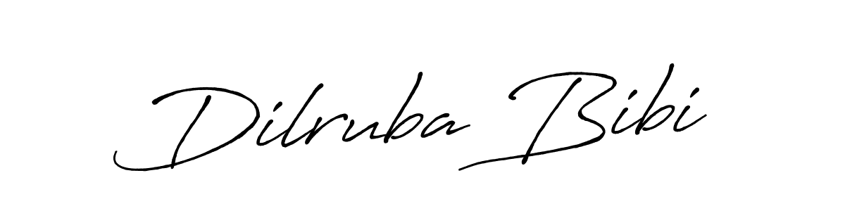 Make a beautiful signature design for name Dilruba Bibi. With this signature (Antro_Vectra_Bolder) style, you can create a handwritten signature for free. Dilruba Bibi signature style 7 images and pictures png
