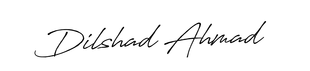 Dilshad Ahmad stylish signature style. Best Handwritten Sign (Antro_Vectra_Bolder) for my name. Handwritten Signature Collection Ideas for my name Dilshad Ahmad. Dilshad Ahmad signature style 7 images and pictures png