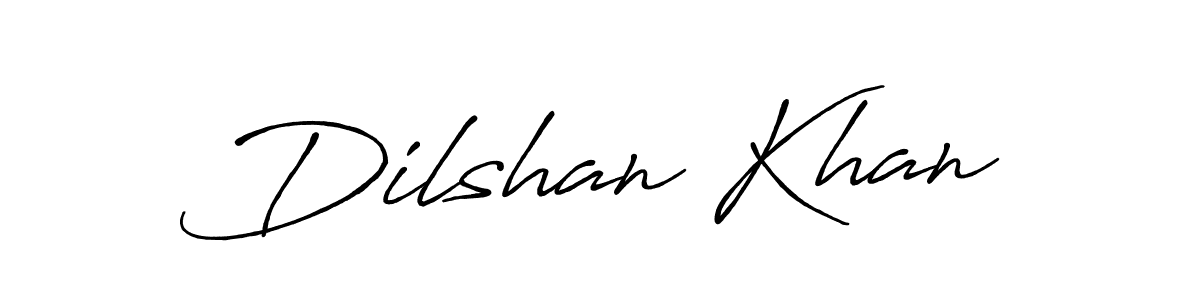 Make a beautiful signature design for name Dilshan Khan. With this signature (Antro_Vectra_Bolder) style, you can create a handwritten signature for free. Dilshan Khan signature style 7 images and pictures png