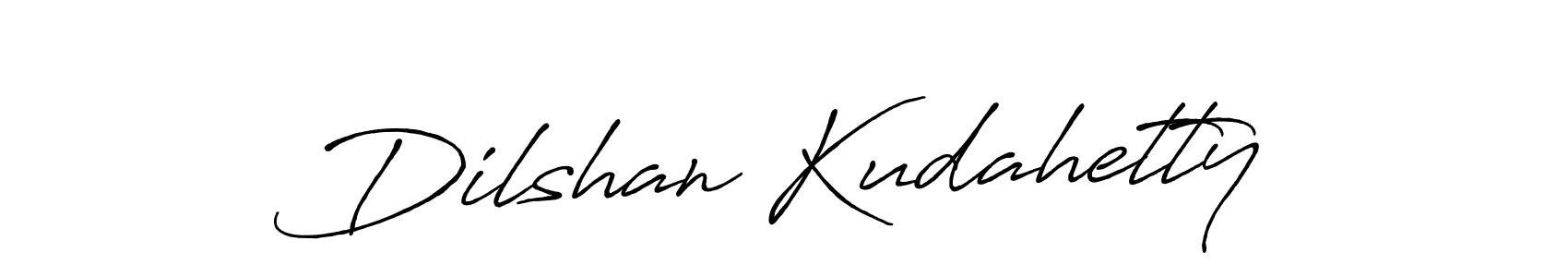 Dilshan Kudahetty stylish signature style. Best Handwritten Sign (Antro_Vectra_Bolder) for my name. Handwritten Signature Collection Ideas for my name Dilshan Kudahetty. Dilshan Kudahetty signature style 7 images and pictures png