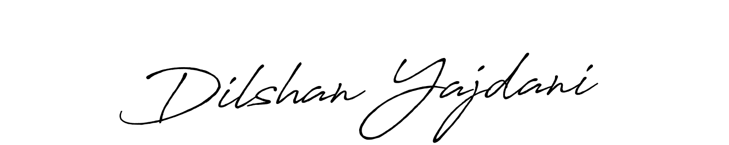 Make a beautiful signature design for name Dilshan Yajdani. With this signature (Antro_Vectra_Bolder) style, you can create a handwritten signature for free. Dilshan Yajdani signature style 7 images and pictures png