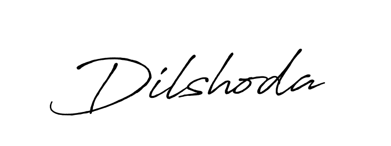 Design your own signature with our free online signature maker. With this signature software, you can create a handwritten (Antro_Vectra_Bolder) signature for name Dilshoda. Dilshoda signature style 7 images and pictures png
