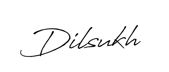 Use a signature maker to create a handwritten signature online. With this signature software, you can design (Antro_Vectra_Bolder) your own signature for name Dilsukh. Dilsukh signature style 7 images and pictures png