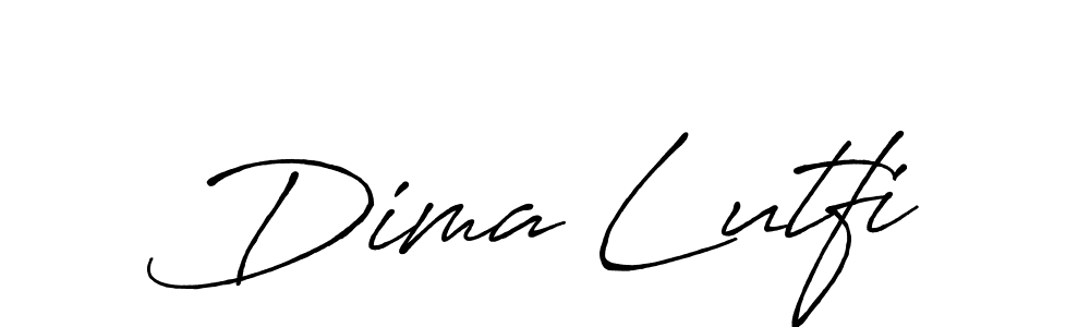 Once you've used our free online signature maker to create your best signature Antro_Vectra_Bolder style, it's time to enjoy all of the benefits that Dima Lutfi name signing documents. Dima Lutfi signature style 7 images and pictures png